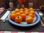 Big Sungold Tomato - These were derived out of Sungold Tomatoes. They are a sweet in flavor. They are a larger cherry weighing from 2-3oz.