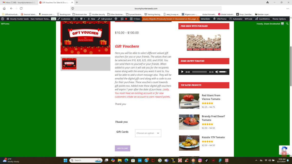 Gift Voucher From