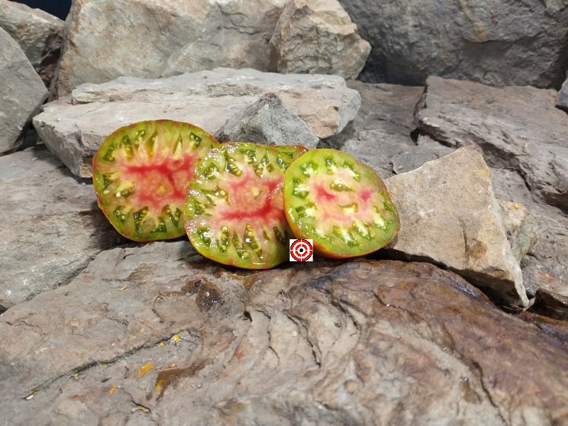 A Popular Tricolored Tomato Everetts Rusty Oxheart Tomato Seeds For Sale Here.