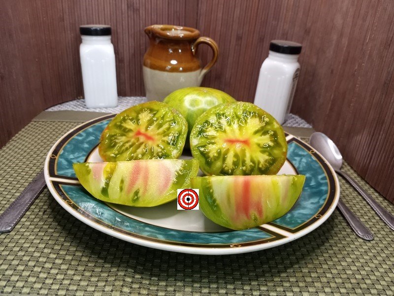 A Popular Bicolored Tomato Harvard Square Tomato Seeds For Sale Here.